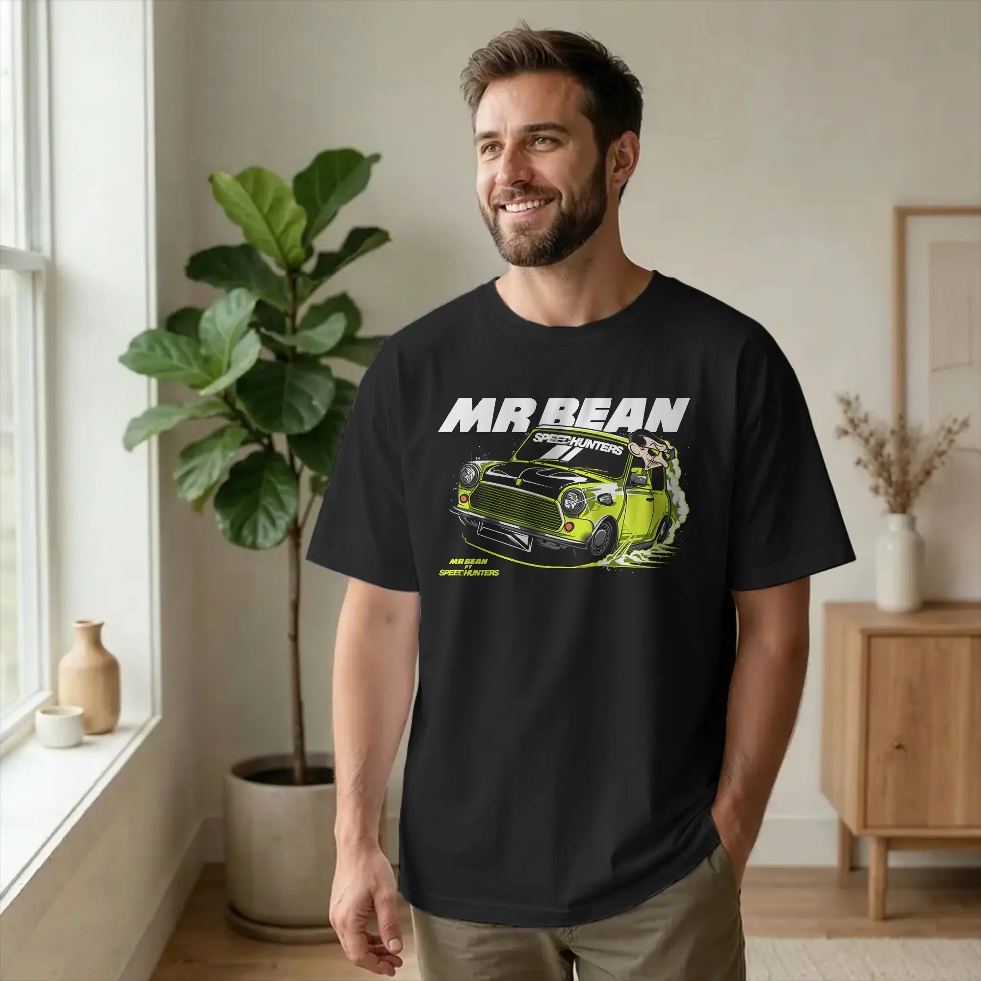 Mr Beans  T Shirt For Men Women 100%Cotton Tops Shirts Funny Comedy Master Crewneck Short Sleeve