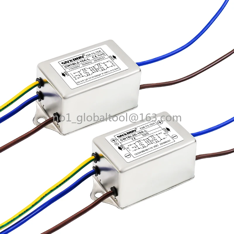 Single Phase AC/DC Filter CW1BL2D-6A 10A-L Lead Purification 3A Audio 110VDC Interference Signal