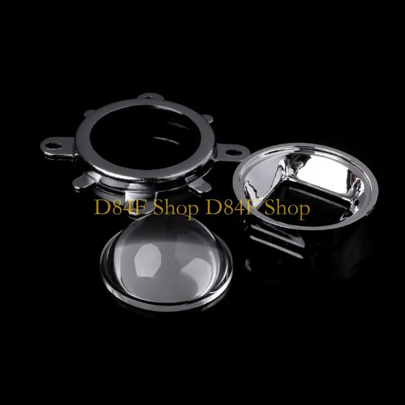 D84F 44mm Glass Lens 50mm Reflector Fixed Bracekt for 20W 30W 50W 100W High Power COB Chip COB LED DIY LED Lightweight