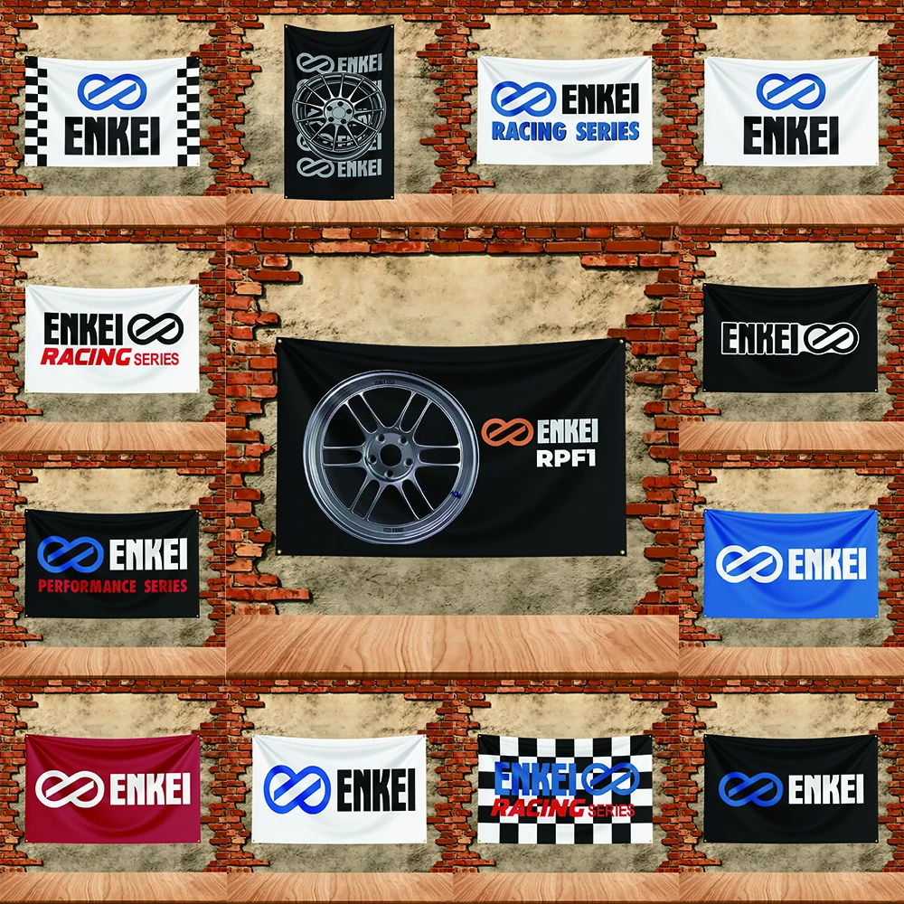 Car Parts Flag  for B-BBS Fans Banner Custom any Image Garage Bedroom Living Room Dorm Wall Hanging Decor Tapestry