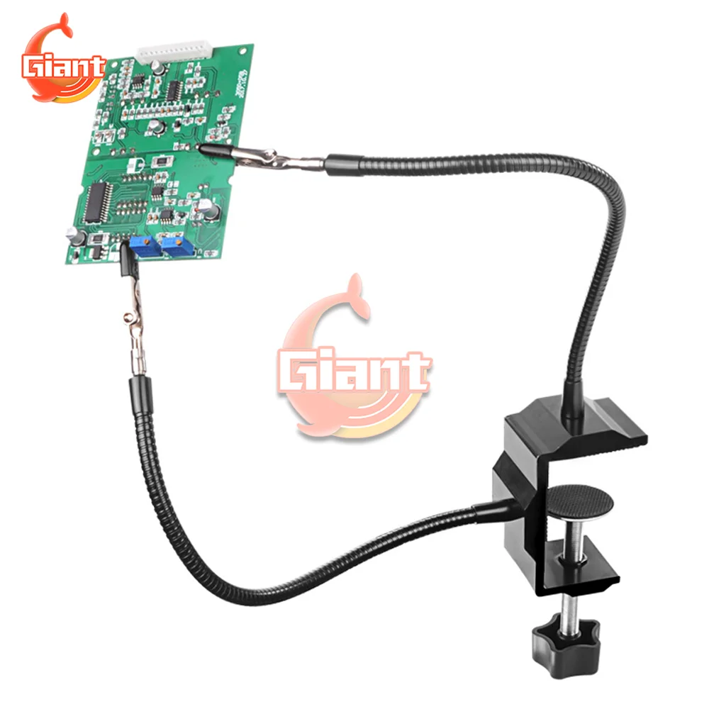 Two Claw Soldering Station Soldering Iron Bracket Bench Clamp Work Station Welding Rework Repair Holder Tool DIY Auxiliary Clamp