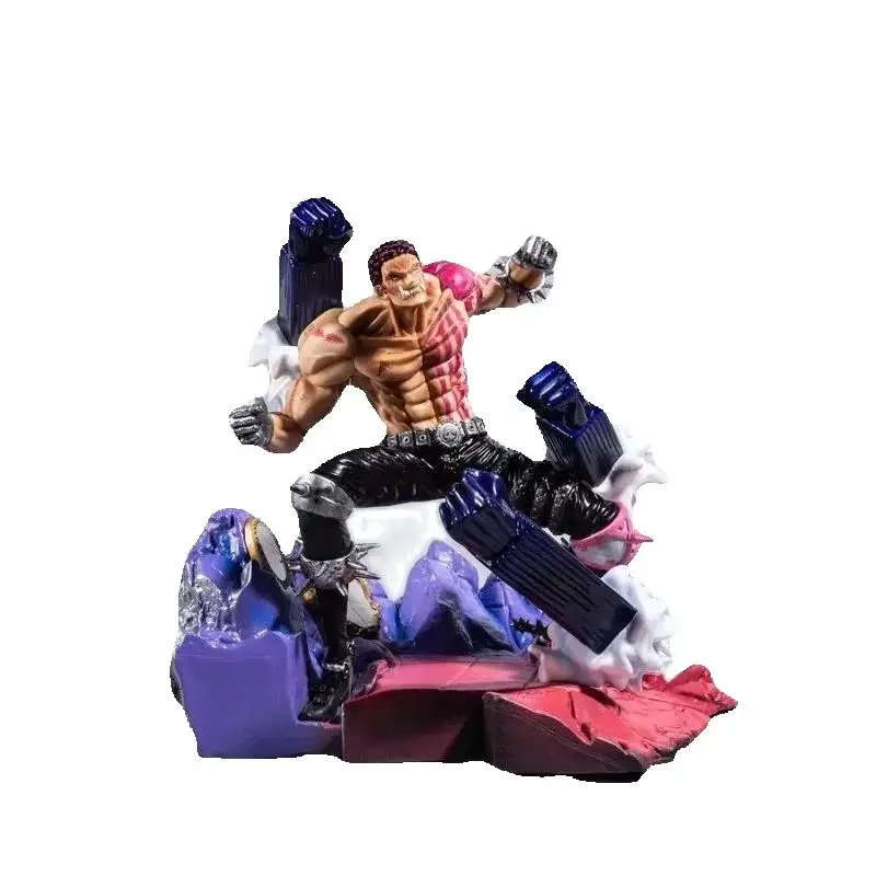 

Anime One Piece Big Mom Charlotte Katakuri VS Gear Fourth Luffy Battle Ver. GK PVC Action Figure Statue Model Toys Doll Gifts