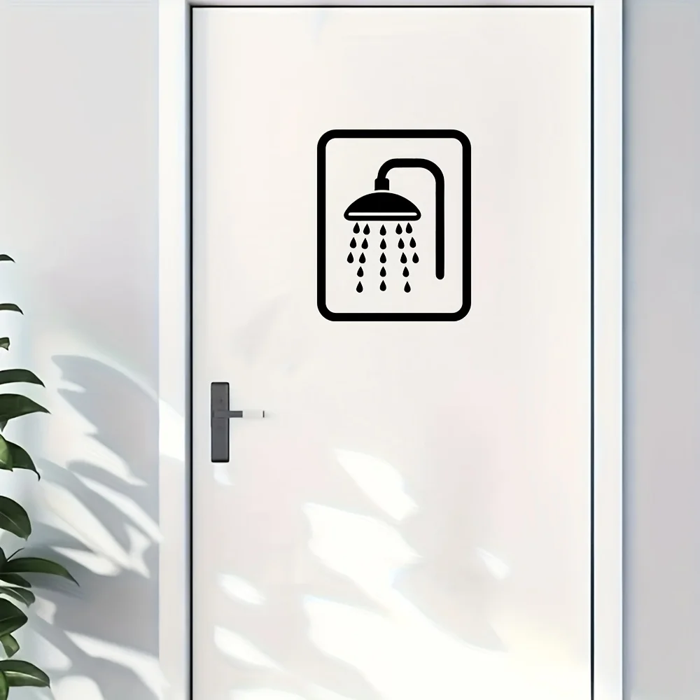 1PC NEW Bathroom Wall Stickers Modern Wall Sticker For Shower Room Waterproof Wall Art Decal