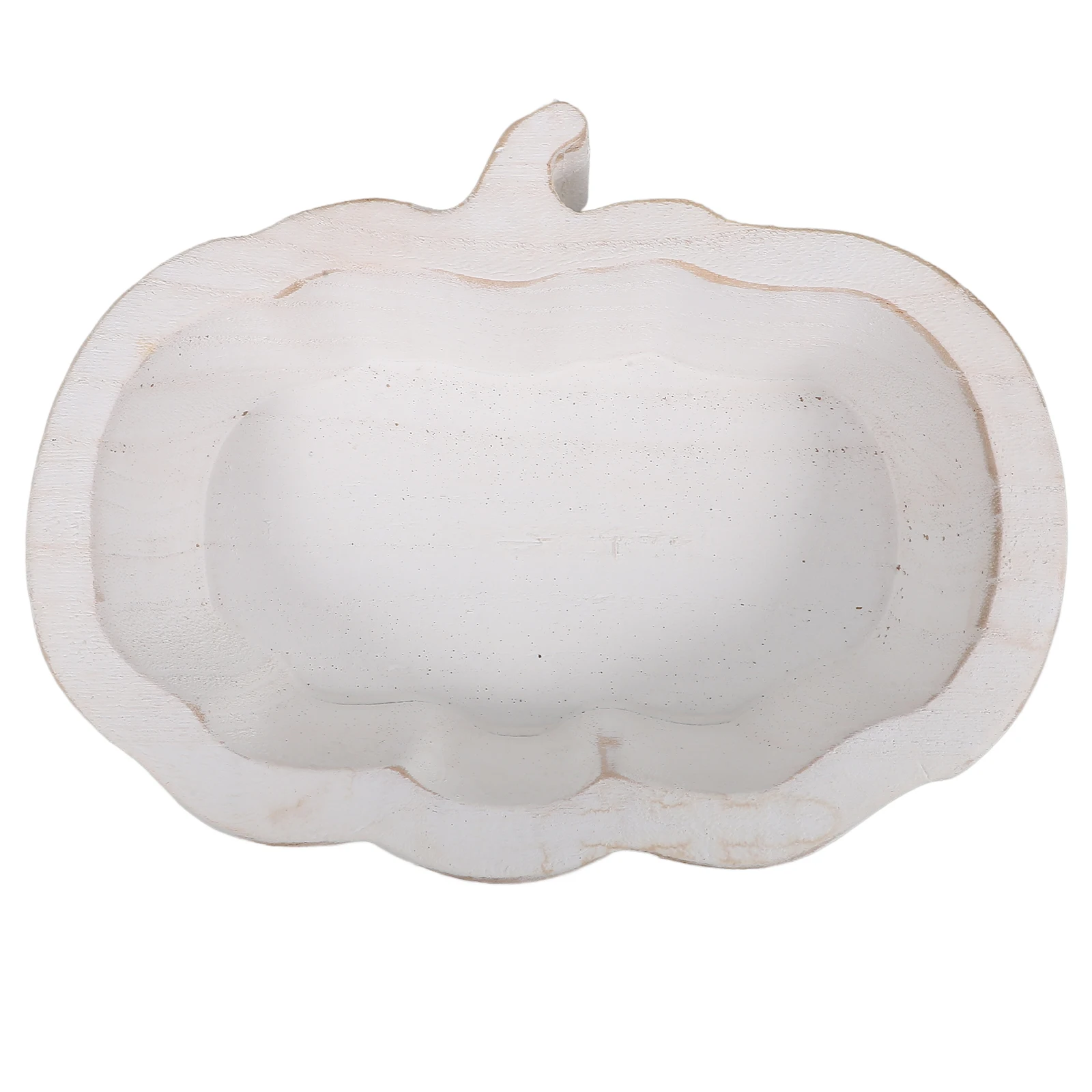 

Wooden Bowl Cake Plate Pumpkin Design Decorative Dessert Bowl Fruit Salad Server Household Kitchen Food Container