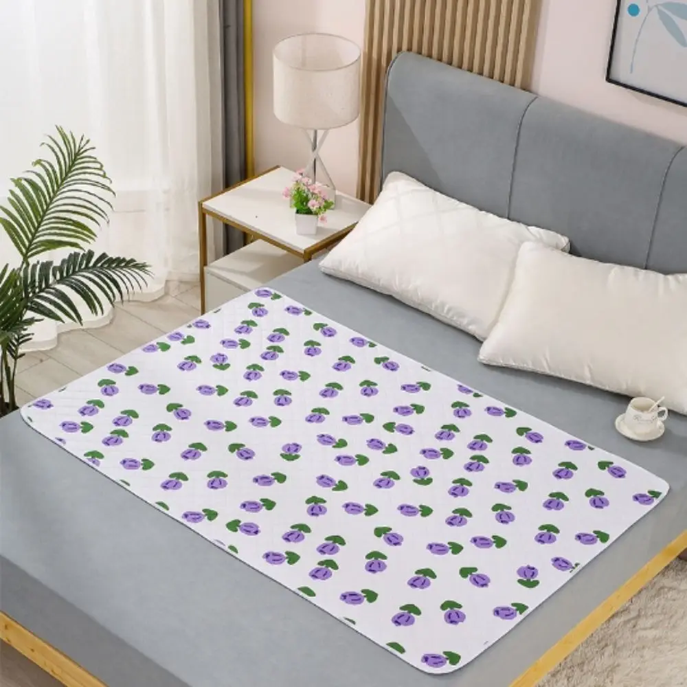Estera de pañales de dibujos animados suave e impermeable, antideslizante, transpirable, almohadillas para dormir para bebés, cama lavable debajo de la almohadilla para niños
