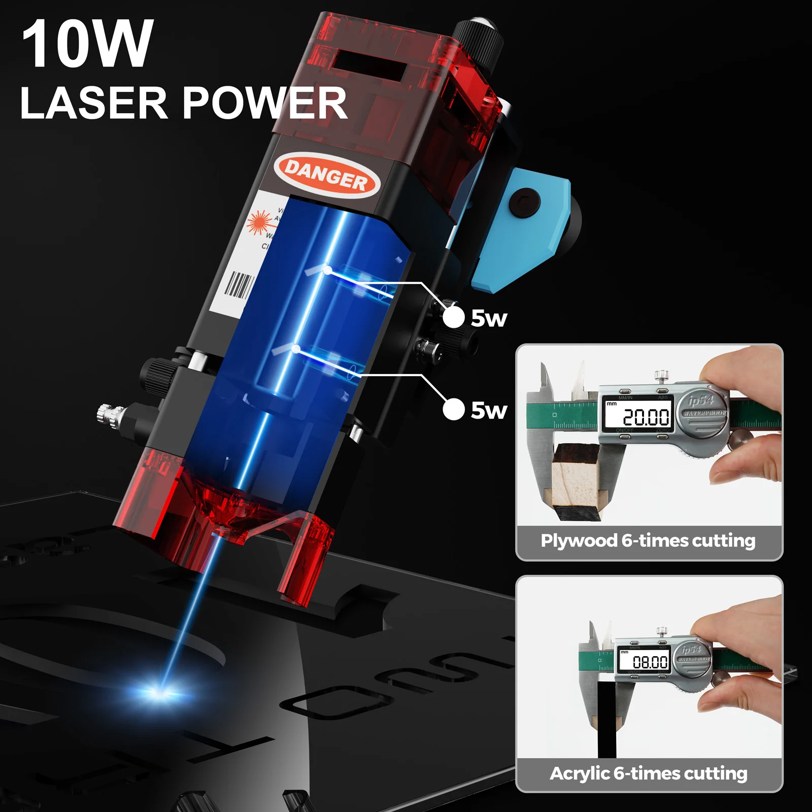 Twotrees TTS-10 pro 80w gravador a laser de aço inoxidável diy logotipo impressora metal TTS-55Pro máquina gravura a laser cnc corte madeira