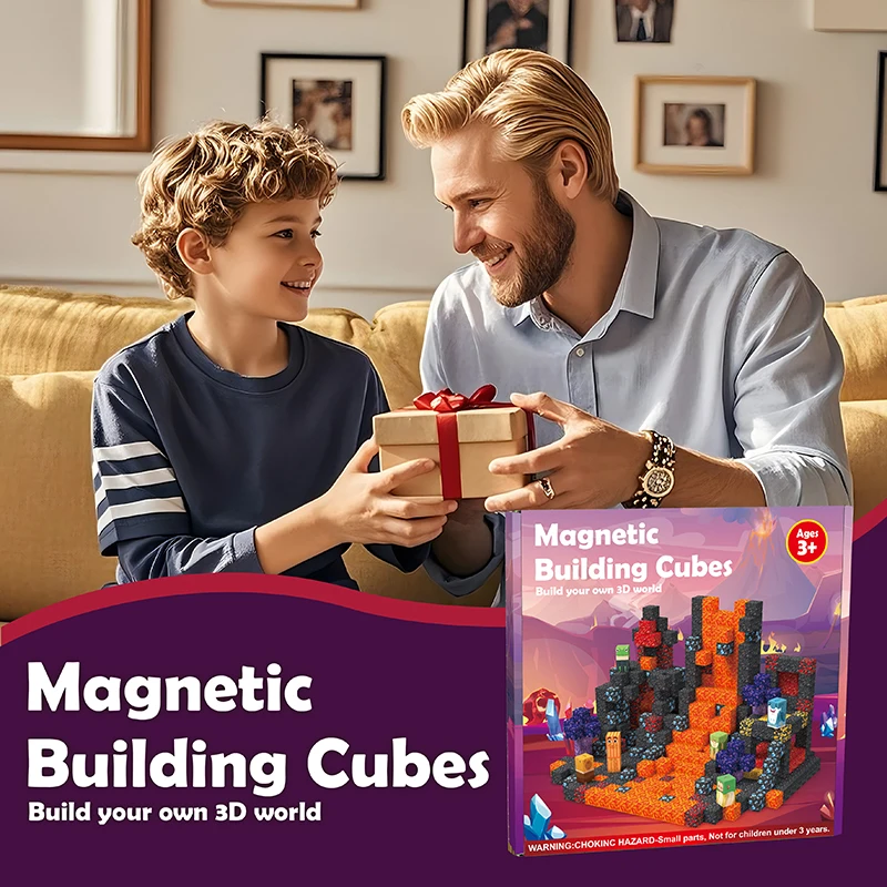 مجموعة مكعبات بناء البلاط المغناطيسي 100 قطعة، ألعاب جذعية للأطفال 3+، مجموعات بناء موضوع الدماغ الإيطالي ثلاثي الأبعاد، هدايا للأولاد والبنات #6