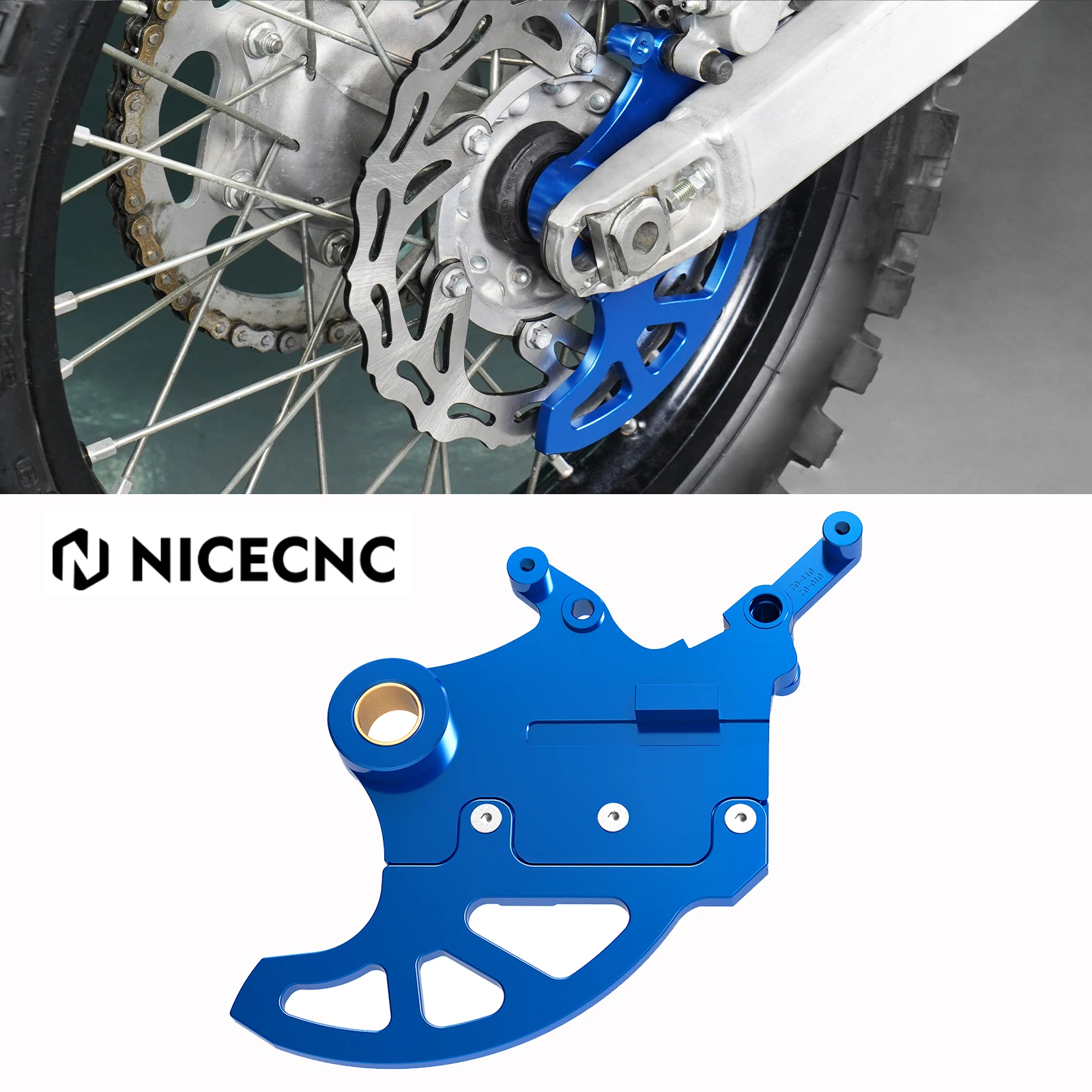 Rear Brake Disc Guard For Yamaha WR250F WR450F YZ125 YZ250 YZ250F YZ450F 2006-2019 YZ250X YZ450FX 2016-2019 YZ250FX 2015-2019