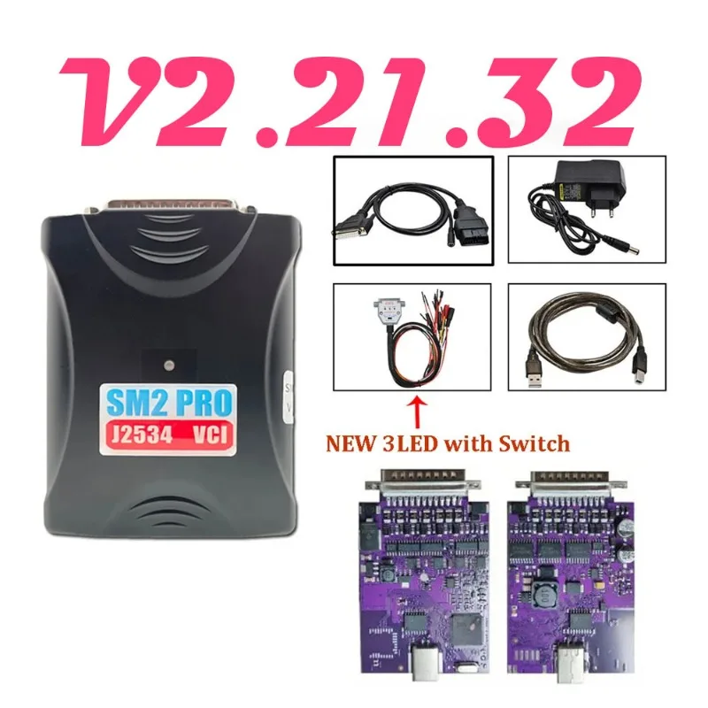 2025 nouveau V1.20 J2534 V2.21.32 SM2 PRO 67IN1 ECU programmeur outil banc équipement de Diagnostic automobile