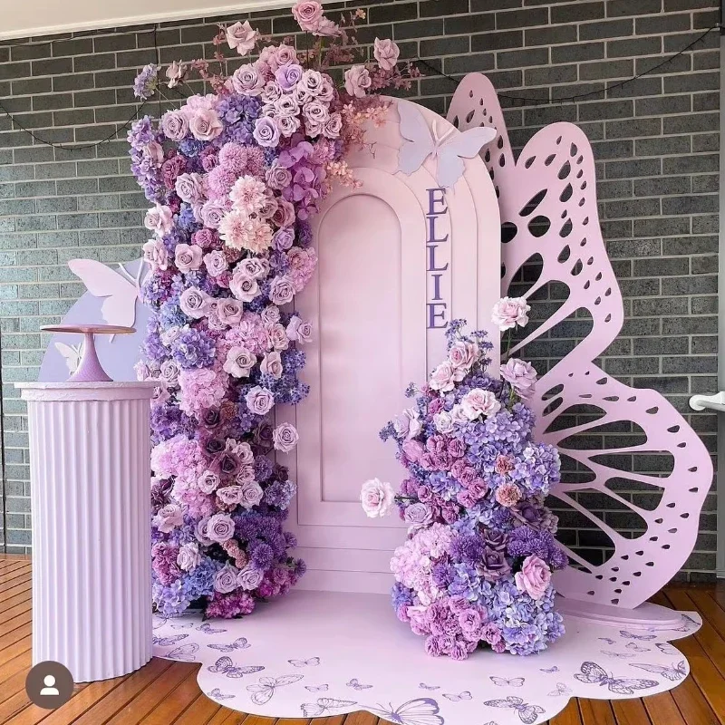 

Artificial Flower Set Floral Arrangement Arch Wedding Backdrop Decor Flowers