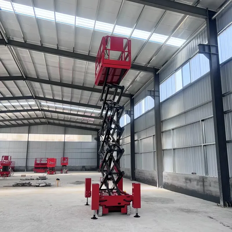 Customized New Self-Propelled Electric Hydraulic Scissor Lift Table Anti-skid Platform 5.8m-13.8m Height
