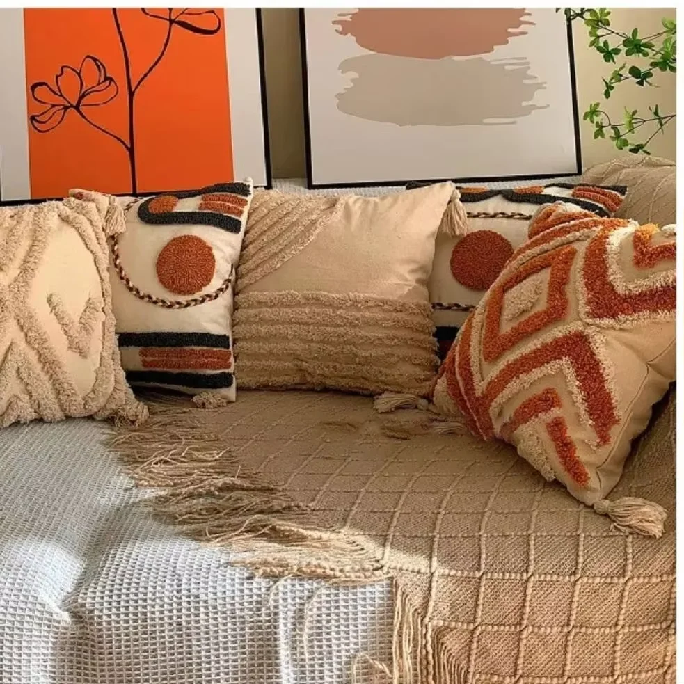 Bohemian Embroidered Pillow Cover 4