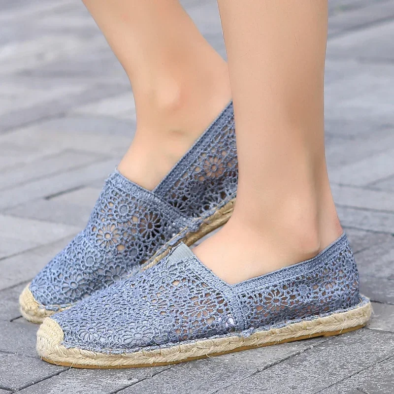 

Эспадрильи для мужчин и женщин, сетчатые дышащие кроссовки, без застежки, обувь для рыбалки, лоферы, летняя обувь, большие размеры 40