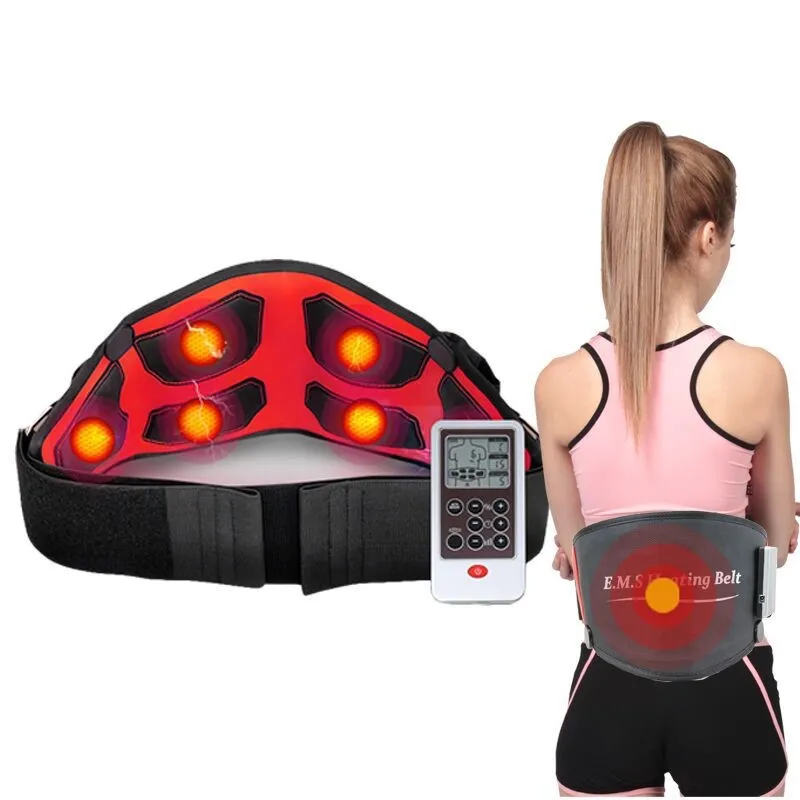 Hot moxibustion lumbar massage Belt heating fat reduction Wireless charging style physiotherapy household multifunctional belt