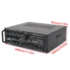 Artudatech Bluetooth 5.0 HiFi Sunbuck 2000W Stereofoniczny wzmacniacz mocy Karaoke FM USB SD AUX 2