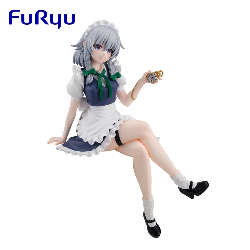 

Фигурка аниме FuRyu Izayoi Sakuya оригинальная, 14 см, ПВХ Коллекционная модель, кукла, статуэтка, игрушки, орнамент, подарки