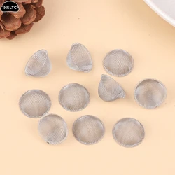 10Pcs Stainless steel Tobacco Pipe Metal Filter Ball Stainless Screen Pipes Tube Cap Filter Mesh Household Tobacco Accessories