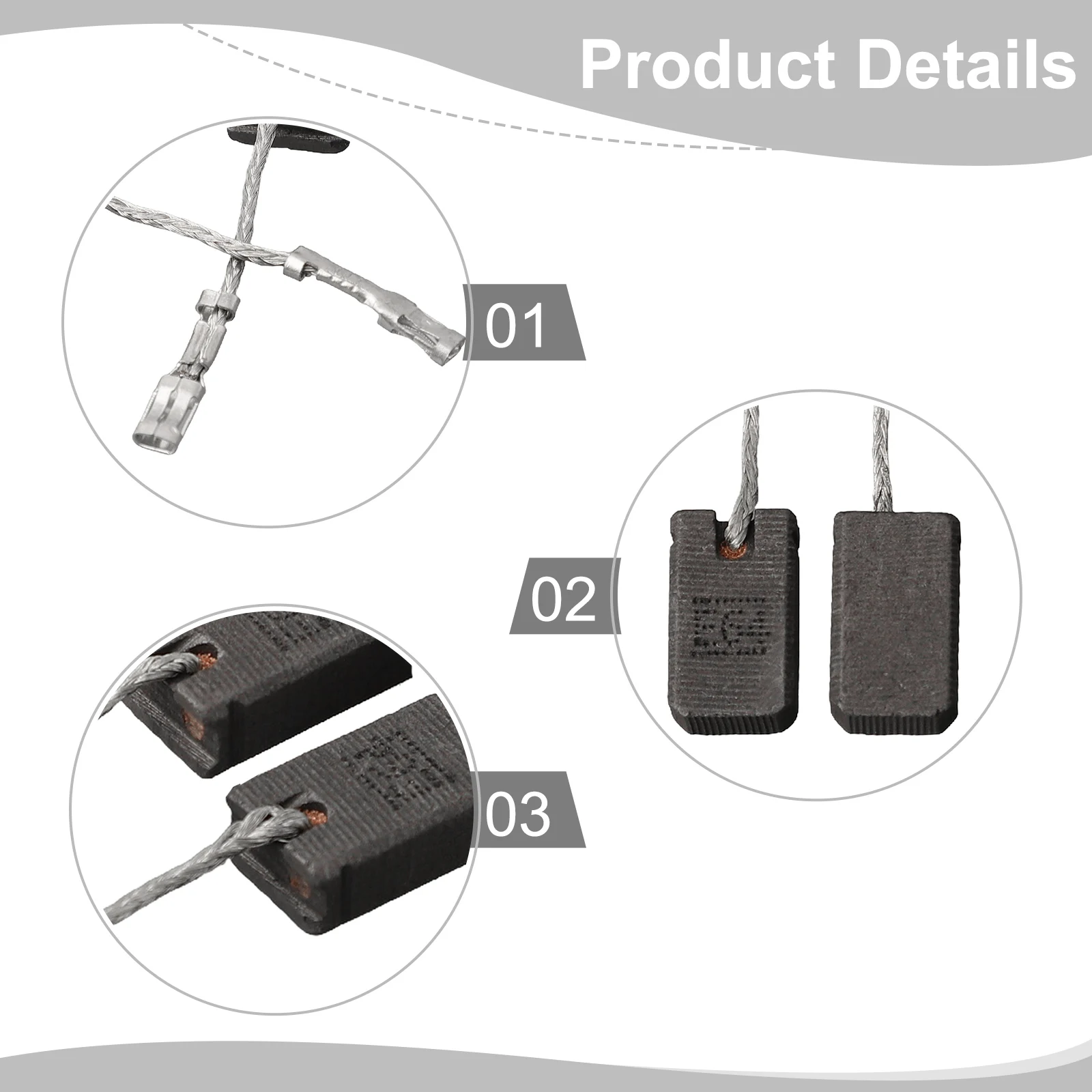 

New Practical Carbon Brush Brush Durability E64 GWS12-125S Grinders Metal Tools & Workshop Equipment Carbon Brush