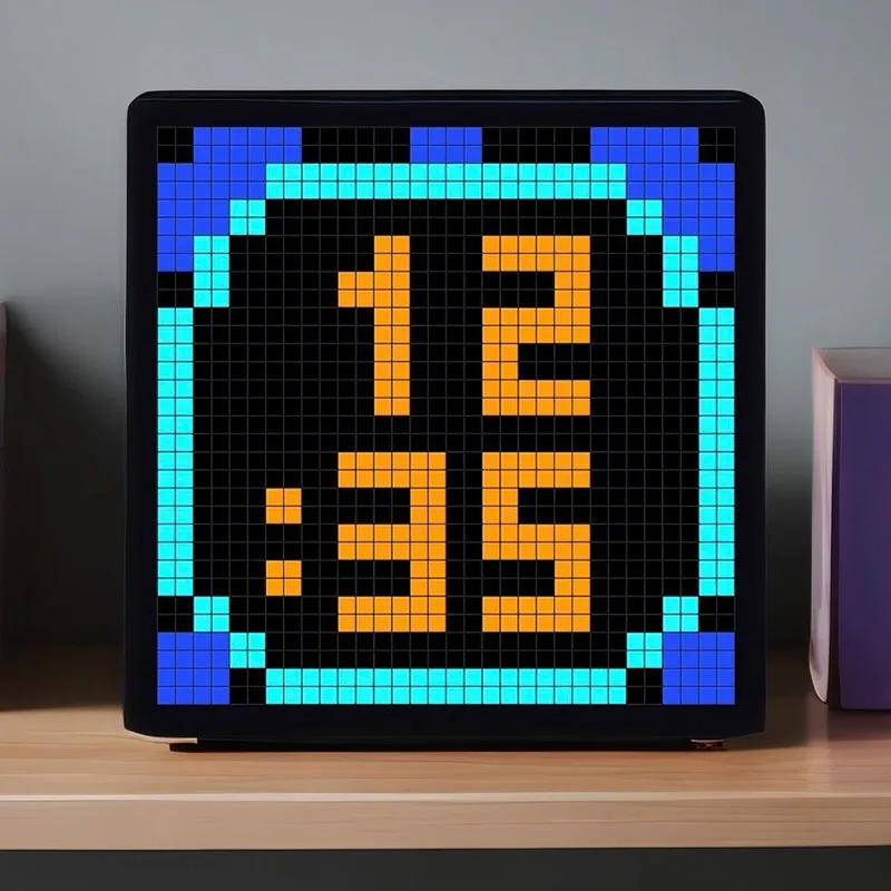 Desktop Clocks Modern Desk Clock Living Room Electronic Digital Intelligent APP Creative Intelligent Student Alarm Clock Gift