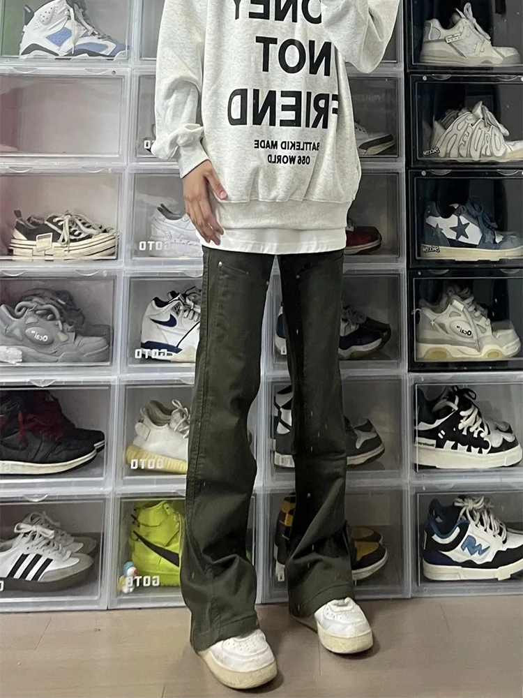 

Мужские летние брюки в стиле милитари-грин, американские, в стиле High Street Vibe, CleanFit, прямые, слегка зауженные