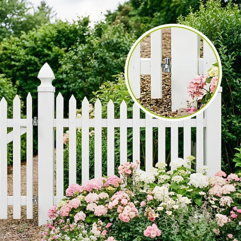 4 Piece Stainless Steel Gate Hinges for Wooden Fence Doors Garden Entry Doors Barn Doors and Utility Door Installations