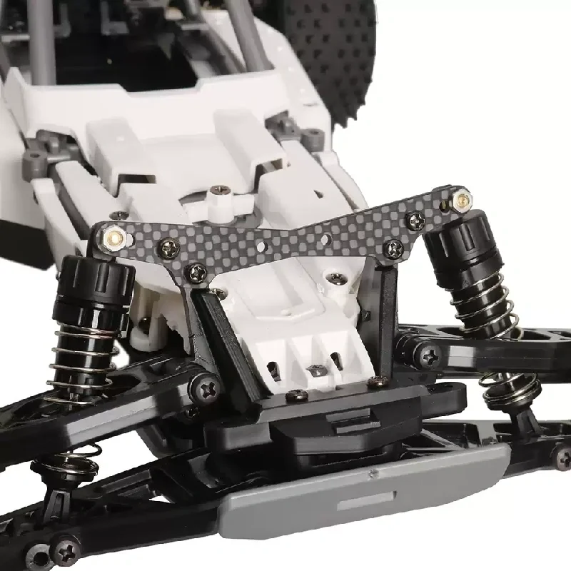 Acessório de metal tamiya denki 1/10 lutador nxgen dt04 58741 carro de controle remoto peças de suporte amortecedor de fibra de carbono