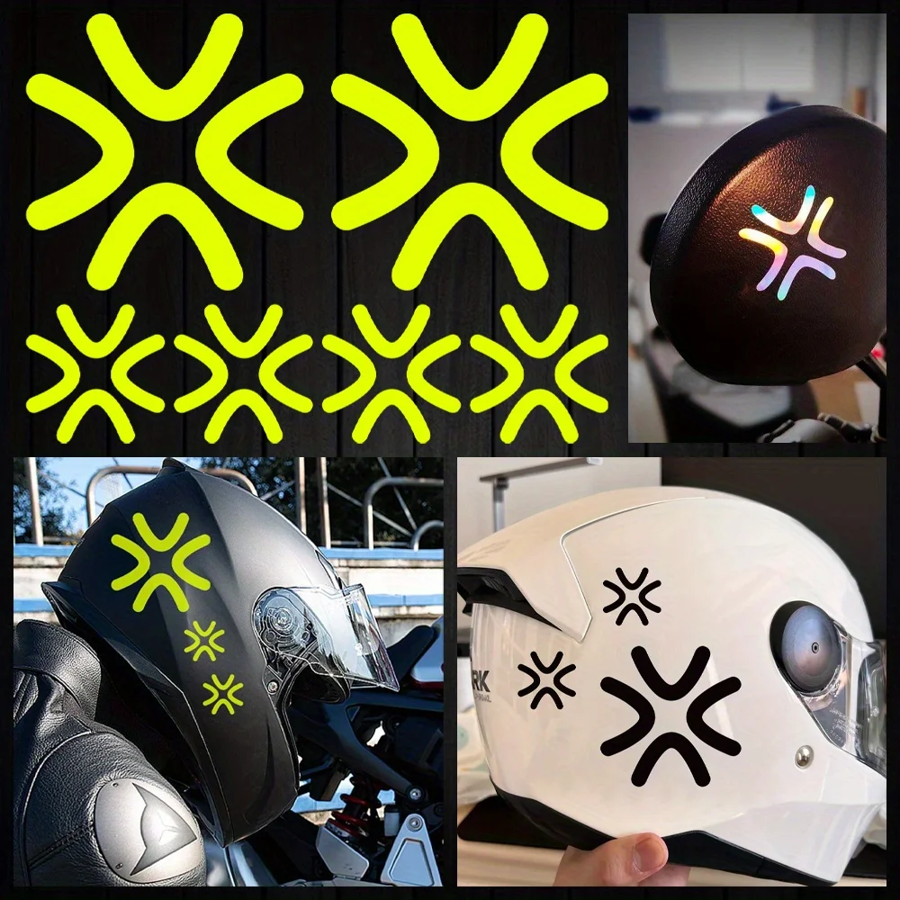 Holographic Iridescent Angry Face Vinyl Stickers For Motorcycle Helmet Car Waterproof Cool Decor