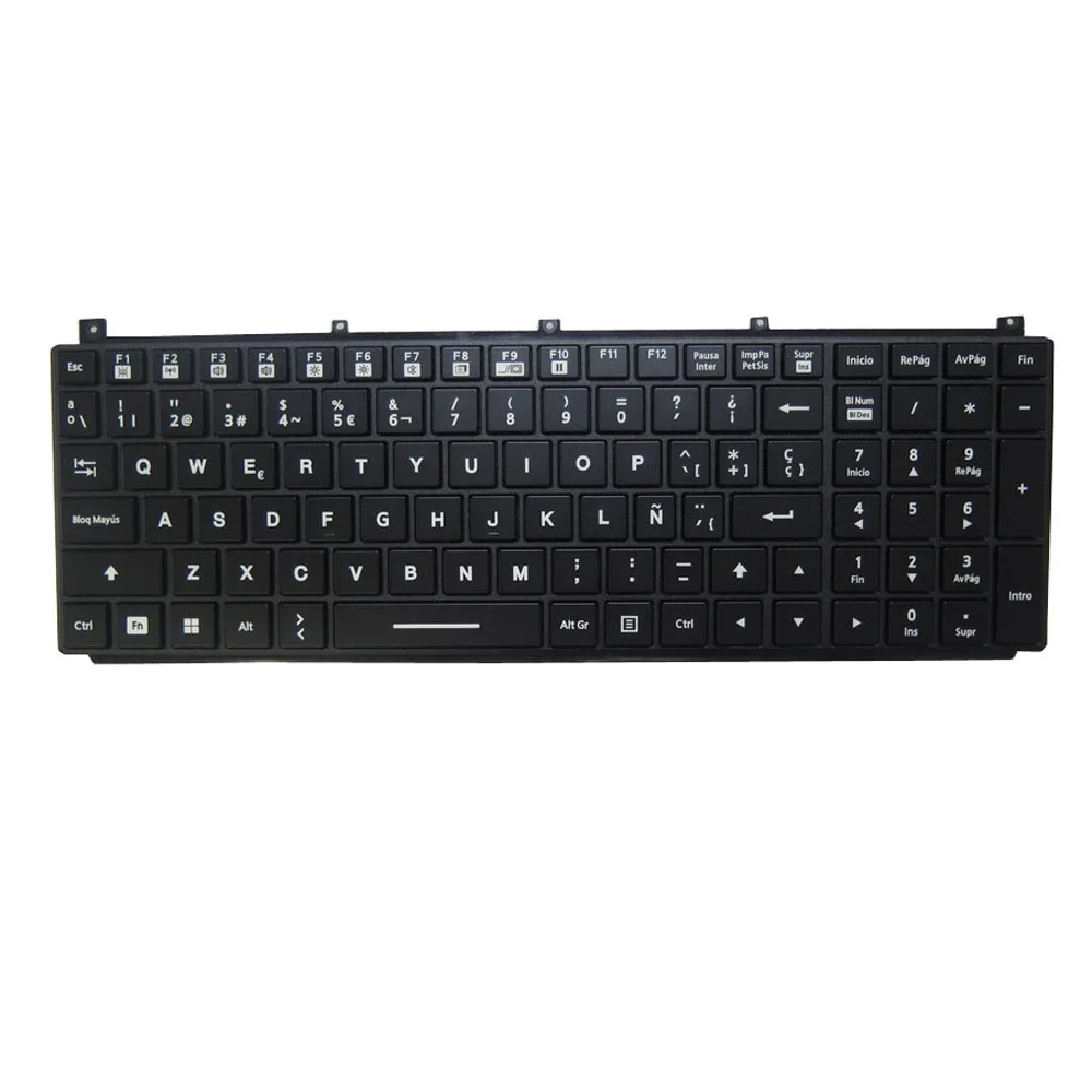 Laptop With Backlit Keyboard For Getac NK5103-03304T-10 Spanish SP Black With Frame New