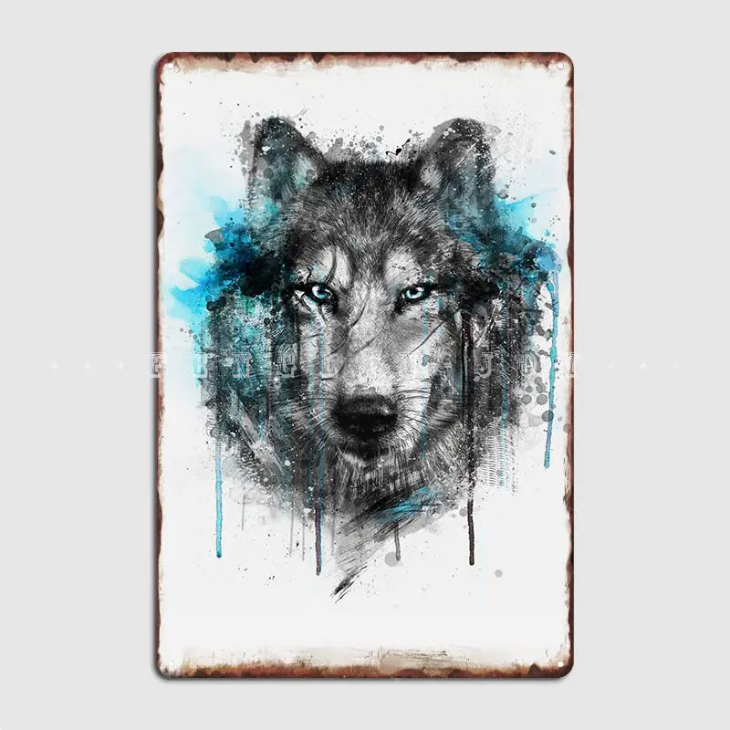 Wolf Alpha Series Poster Metal Plaque Kitchen Plates Cinema Garage Decoration Tin Sign Poster