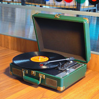 Hot Portable Suitcase Turntable Player Record Player 3 Speed Retro Vinyl Record Phonograph Home Bluetooth Speakers Stereo Sound