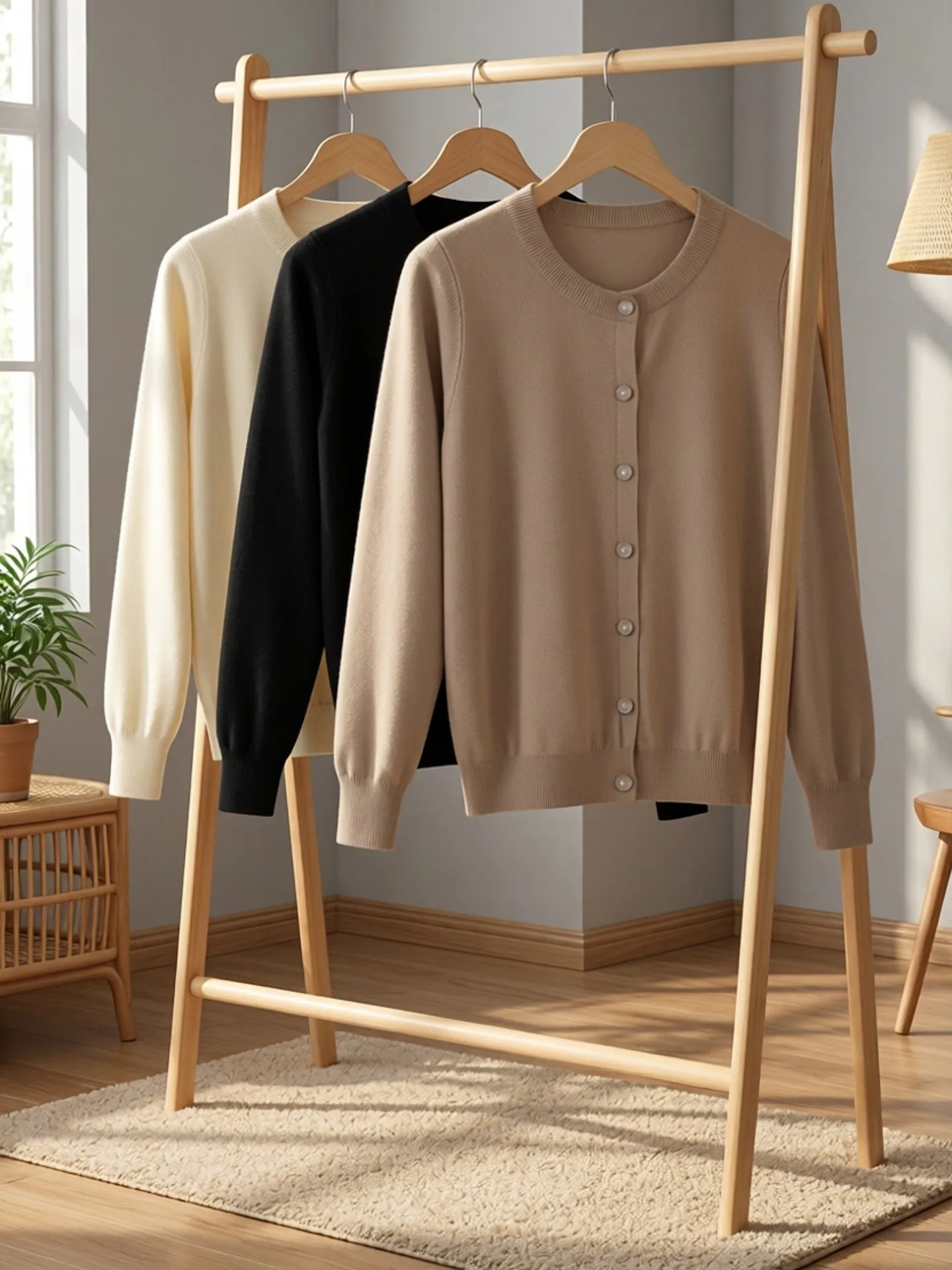 Cropped Blouses Cardigan Female Knitted Ladies Sweaters Crochet Top Black Women's Coat Spring 2026 Jersey Clothing Outerwear