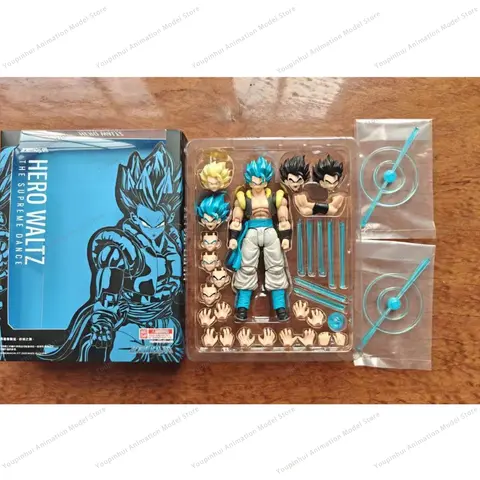 Figurka Demoniacal Fit Gogeta Dragon Ball SHF Hero Waltz Ultimate Dance Gogeta Figurka Akcji Kolekcjonerski Model Zabawka Prezent