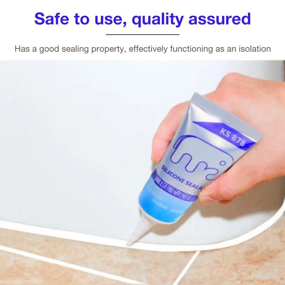 120ML Multipurpose Silicone Sealant Waterproof Caulk Seal Mouldproof Fast Drying Adhesive Glass Glue For Bathroom Kitchen