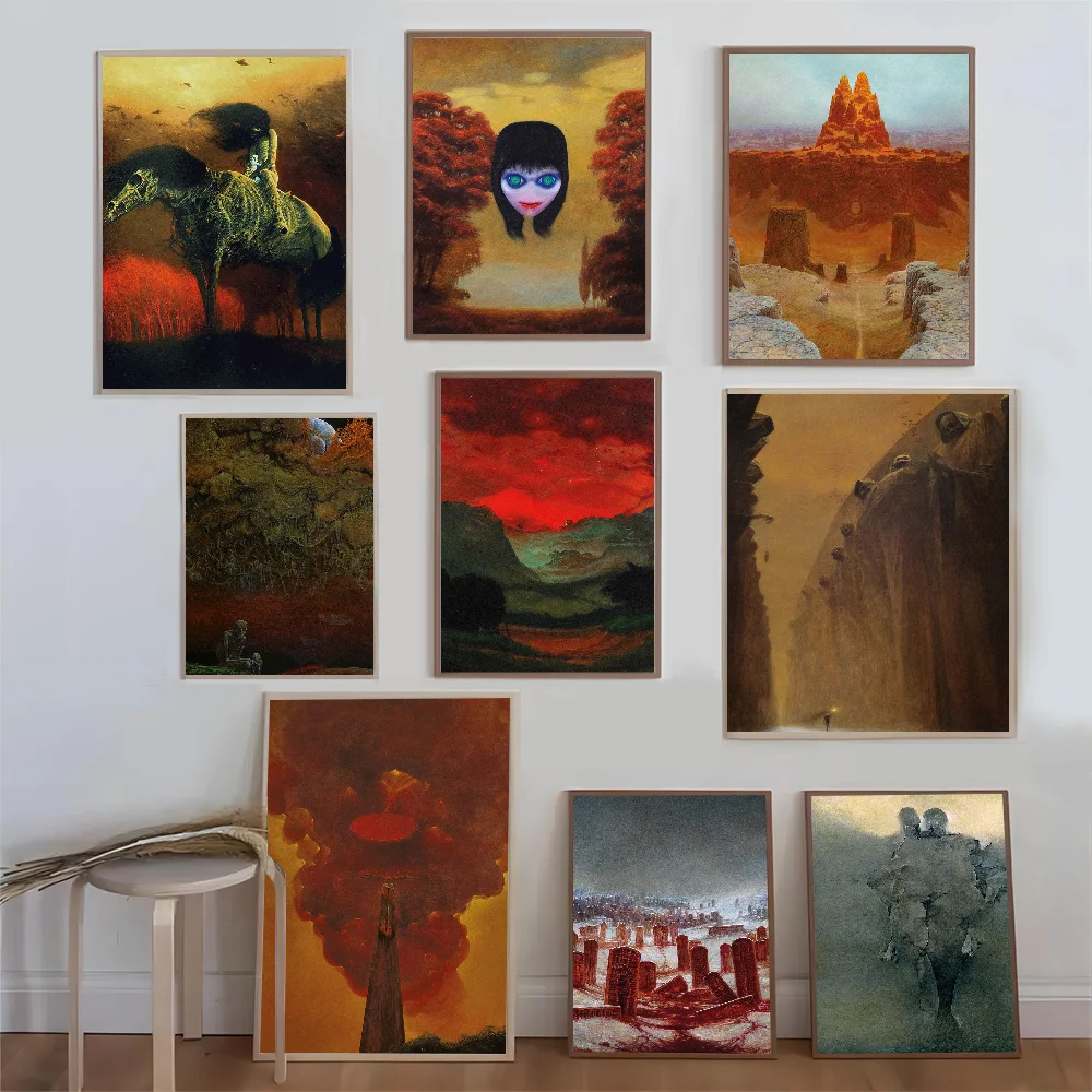 Zdzislaw Beksinski Art Poster Good Quality Prints and Posters HD Quality Poster Wall Art Canvas Painting Study Home Decor