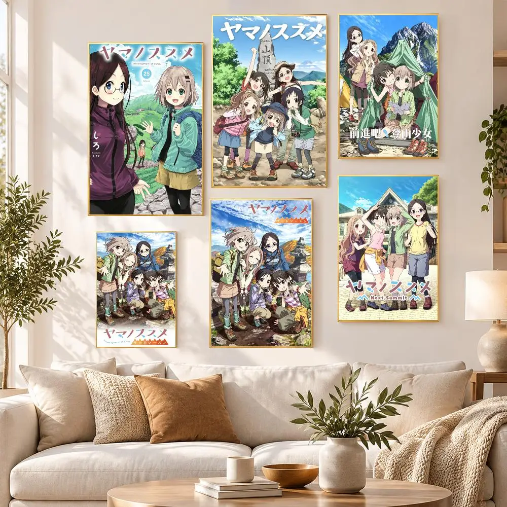 Anime Action Encouragement of Climb Poster PP Self Adhesive Wall Decor Aesthetic Bedroom Gaming Room Home Holiday Gift