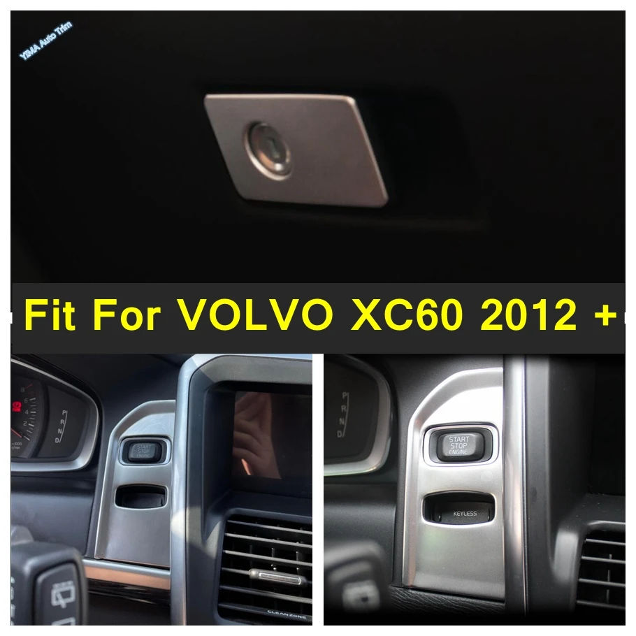 

Car Center Control Ignition Switch Key Hole / Glove Box Handle Cover Trim For VOLVO XC60 2012 - 2017 Refit Garnish Accessories