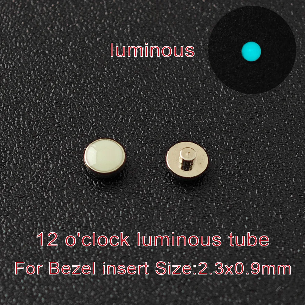 Lume PIP ที่12สำหรับฝาเซรามิกใส่ชิ้นส่วนนาฬิกาสีเขียวสีฟ้าส่องสว่างและอะไหล่ทดแทน