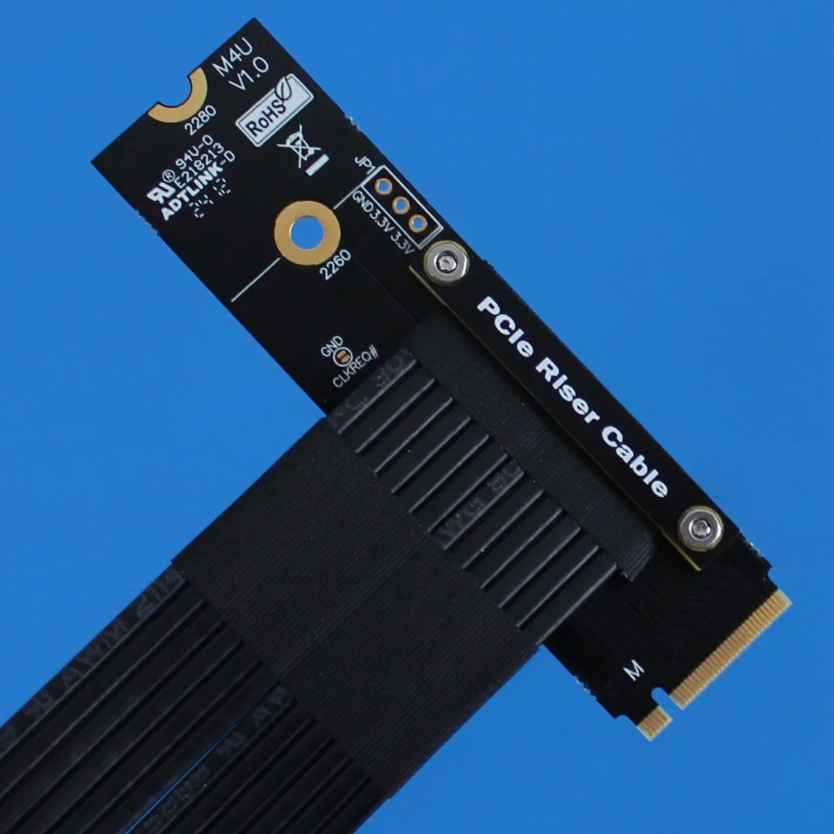 Cables adaptadores extendidos PCIe x8 compatibles con PCIE 4.0x4 ADT de velocidad completa para NVMe SSDS