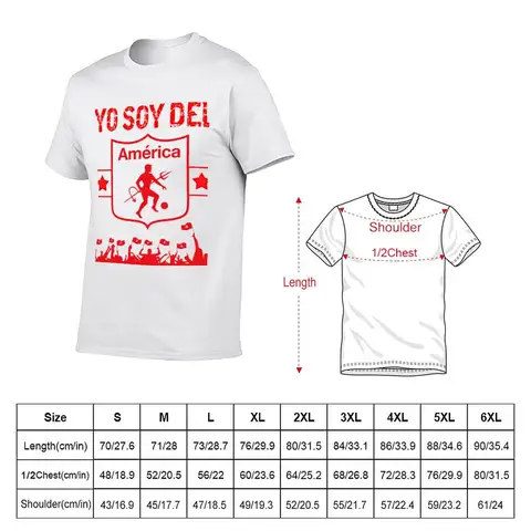 America de Cali Colombia Fotbollströja T-shirt T-shirt T-shirt för män grafisk rolig herr-t-shirt designer-T-shirt 6 best sales Kalifornien, Colombia - №1