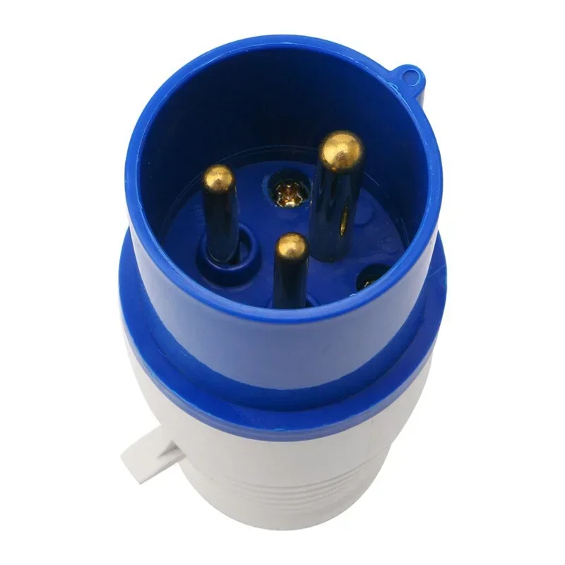 1Set 16 Amp 3 Pin Industrial Plug+Socket 220-250V Weatherproof IP44 2P+E 3Phase 16A