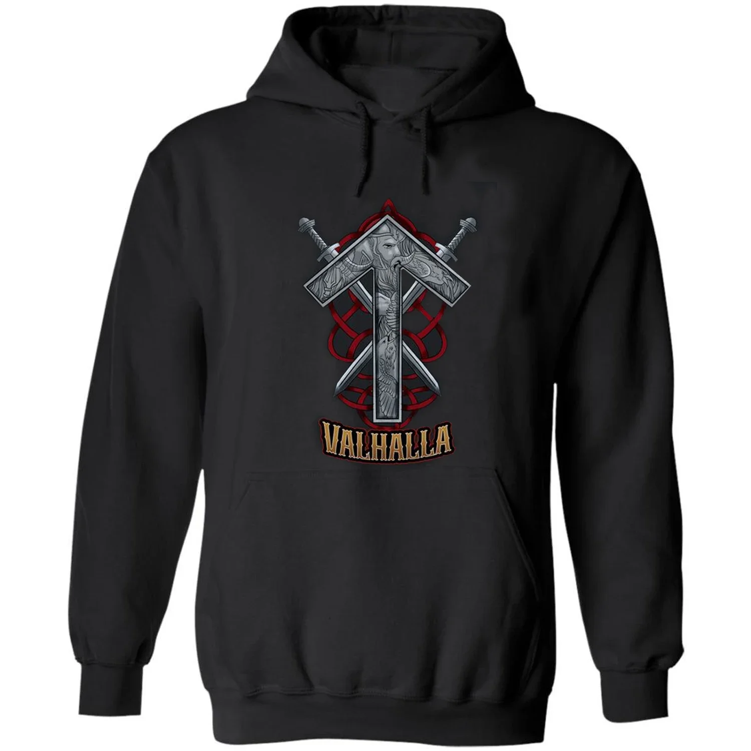 

Nordic Paganism Culture Tiwaz Rune Warrior Valhalla Pullover Hoodie 100% Cotton Comfortable Casual Mens Sweatshirts Streetwear