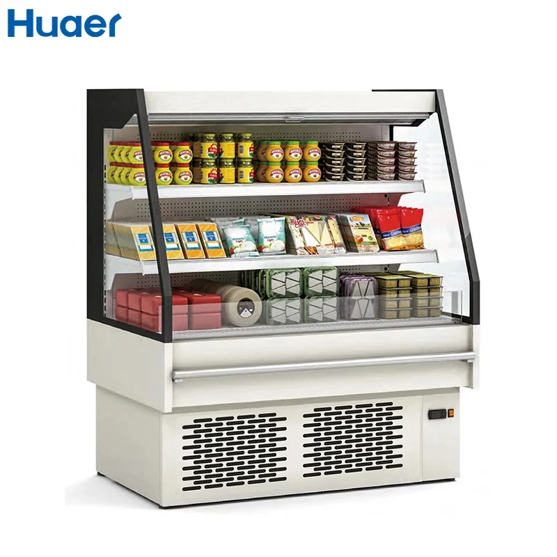 custom.Supermarket Pre-packed Products Impulse Plug-in Vertical Cabinet Low Height Chiller
