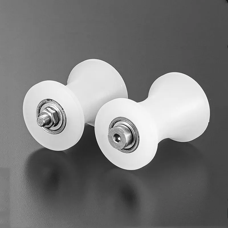 1PC Nylon U-groove Positioning Pulley Sliding Door Clamp Wheel Silent Bearing Roller Guide Pulley Smooth Track Moving Wheel