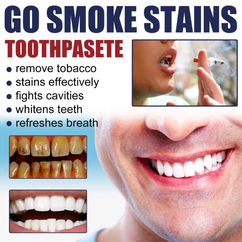 Fast Remove Smoke Stains Toothpaste Teeth Whitening Pen Remove Plaque Stain Oral Hygiene Cleaning Fresh Breath Dental Tools 120G