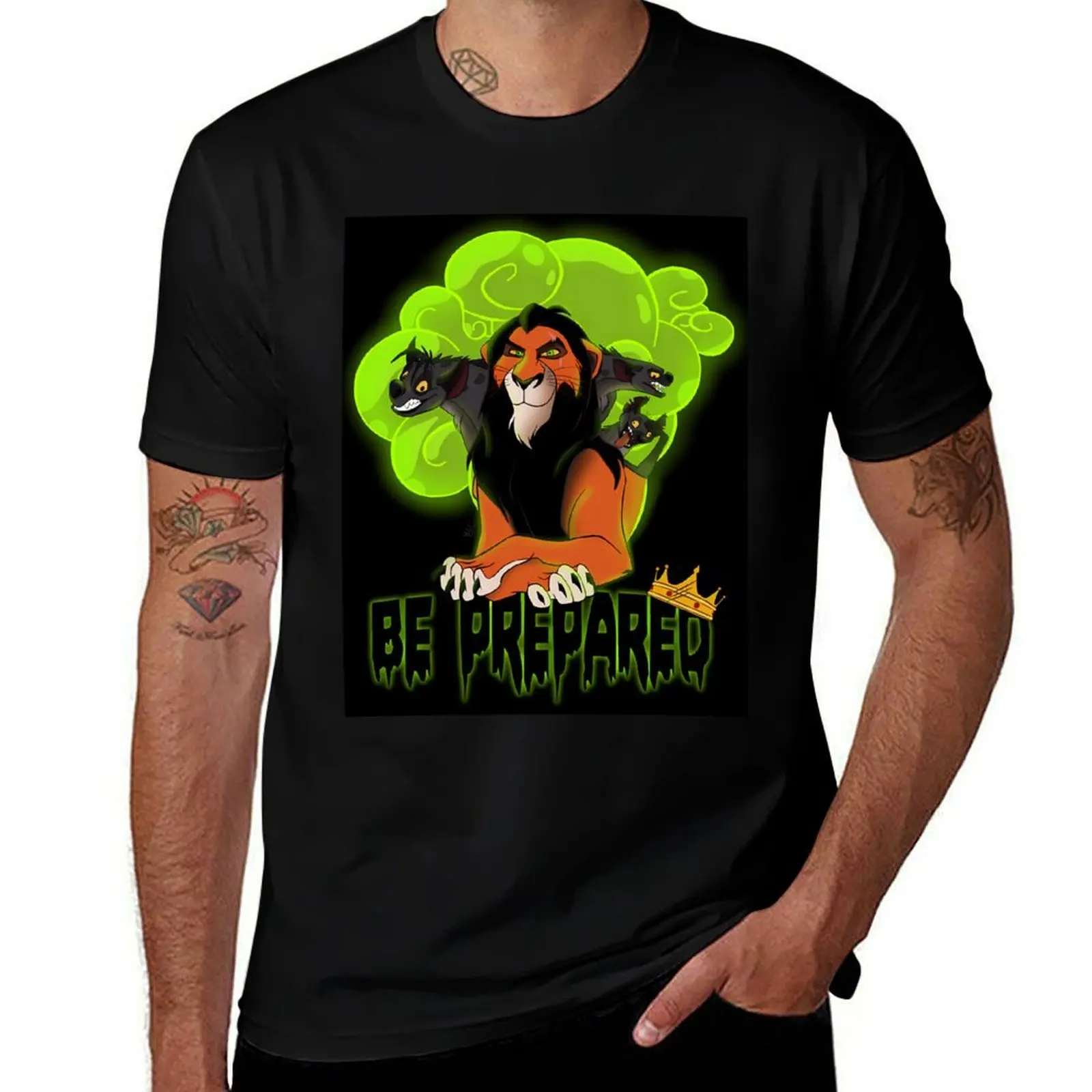Scar poster T-Shirt Trendy Print Short Sleeve T-Shirt