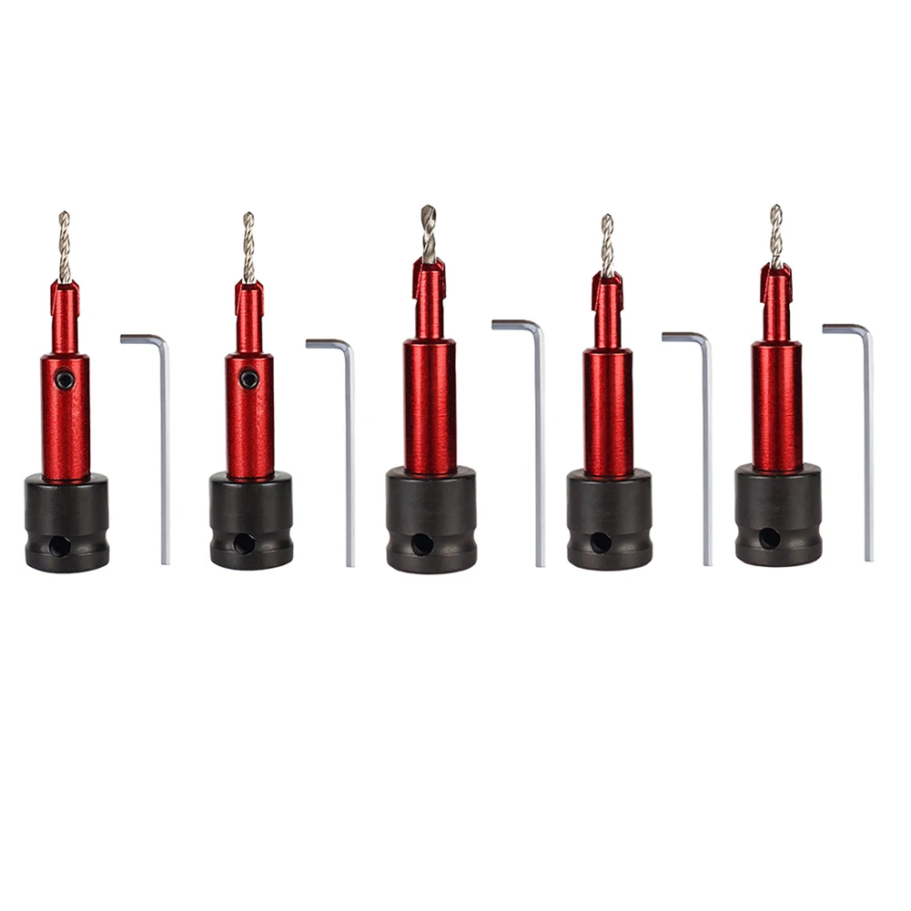 

1pc 2.8MM-4MM Countersink Drill M10 Threaded Cone Hole Drill For Woodworking Hand Drills Electric Wrench Accessories