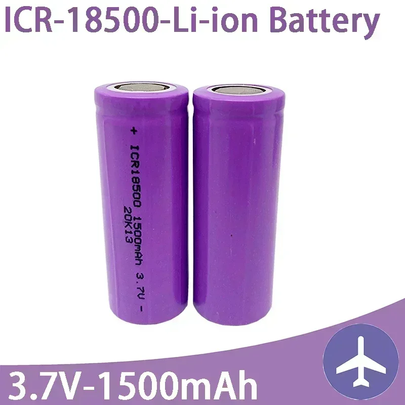 Hot - Selling Recommendation! Brand - new 18500 Model 3.7V 1500mAh Rechargeable Lithium Battery, Compatible with Many Devices, W