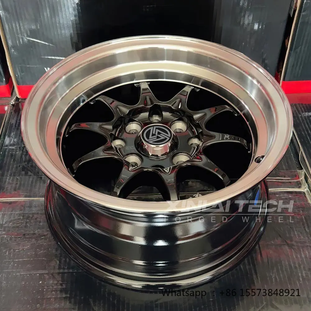 Work Meister SSR Style Deep Dish Forged Wheels Chrome Lip 4x100 5x114.3 15 16 Inch for Silvia S14 RX-7 MX-5 Retro Build