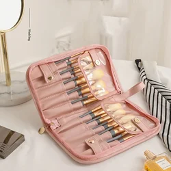 Makeup Brush Storage Bag Brush Bag Stand Type Embroiderer Tool Pen Eyebrow Pencil Display Rack Eye Shadow Box Brush Bag