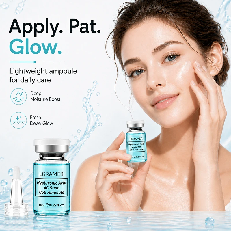 Hyaluronic Acid Facial Essence AC Stem Cell Ampoule Face Serum Brightning Deep Moisturizing Korean Shrink Pores Skincare Product